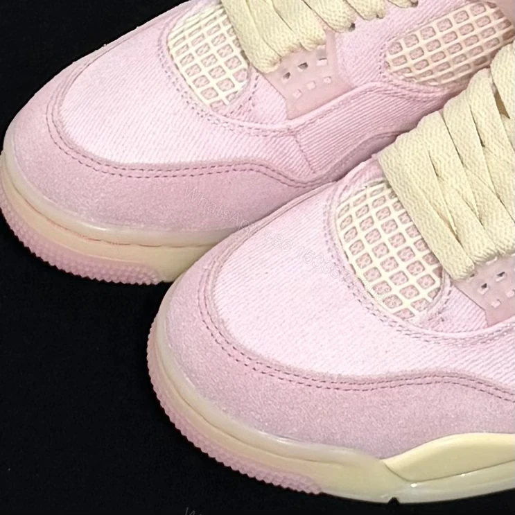 View 4 of Air Jordan 4 Pearl Pink and Iced Carmine Reps