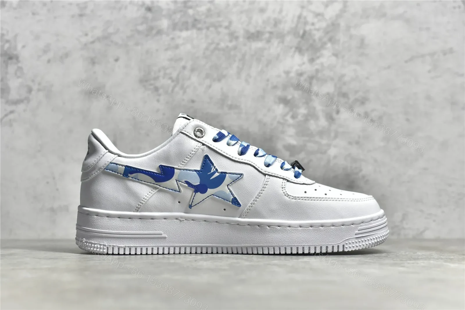 View 3 of A BATHING APE Bape Sta ABC Camo Low White Blue