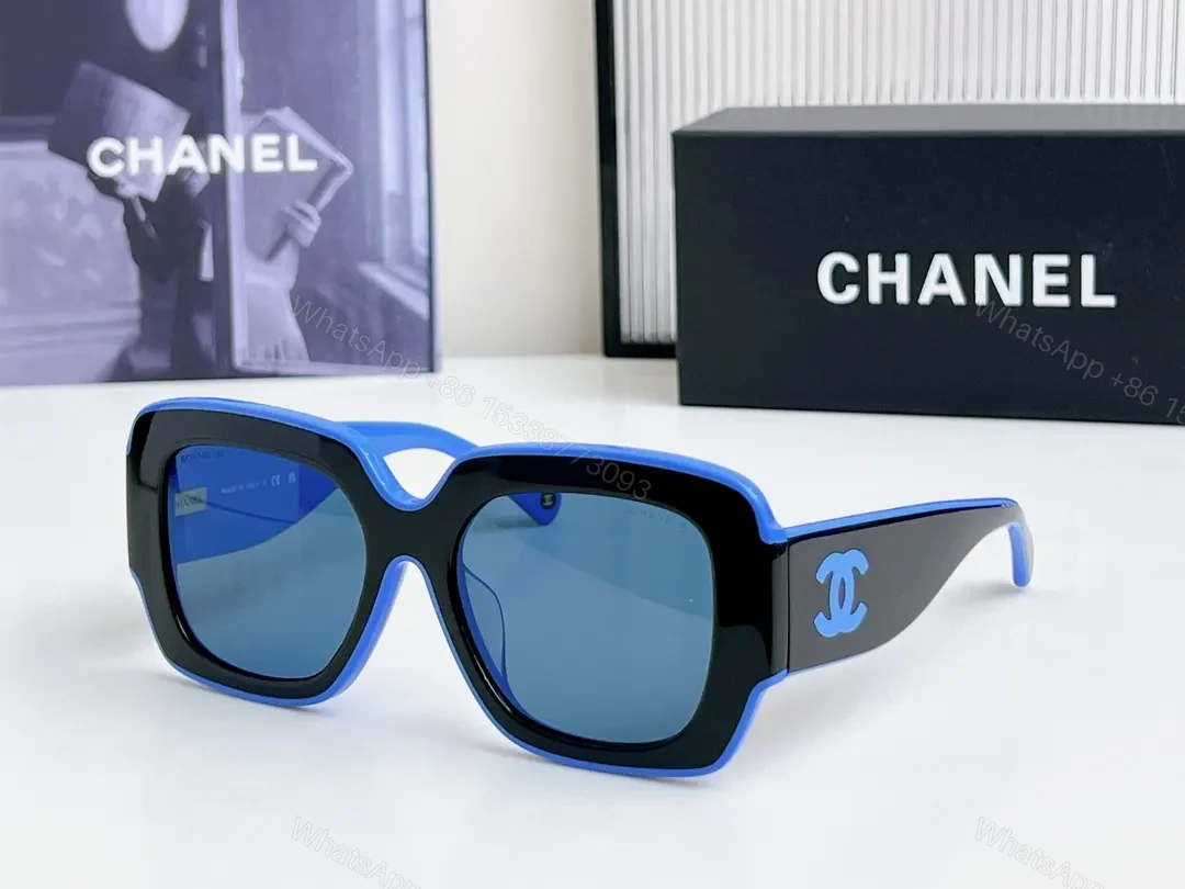 View 6 of Two-Tone Bold Square Sunglasses with Gradient Lenses, Luxury Casual Eyewear