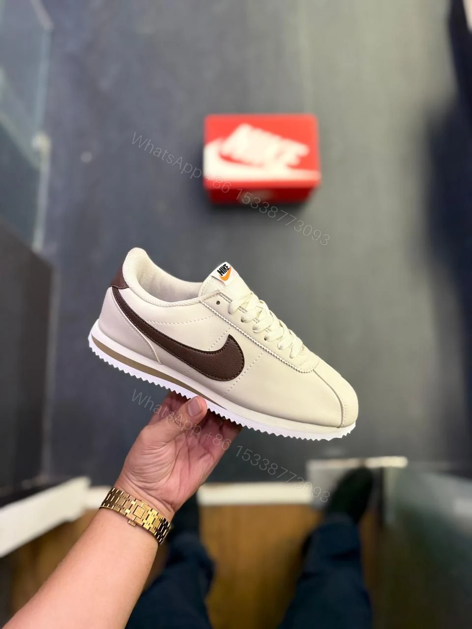 FIRST COPY NIKE CORTEZ CACAO WOW FOR MEN — view 1