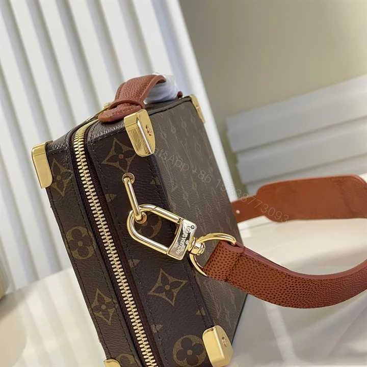View 6 of LOUIS VUITTON X NBA HANDLE TRUNK MONOGRAM COATED CANVAS TEXTILE LINING IN BROWN M45785