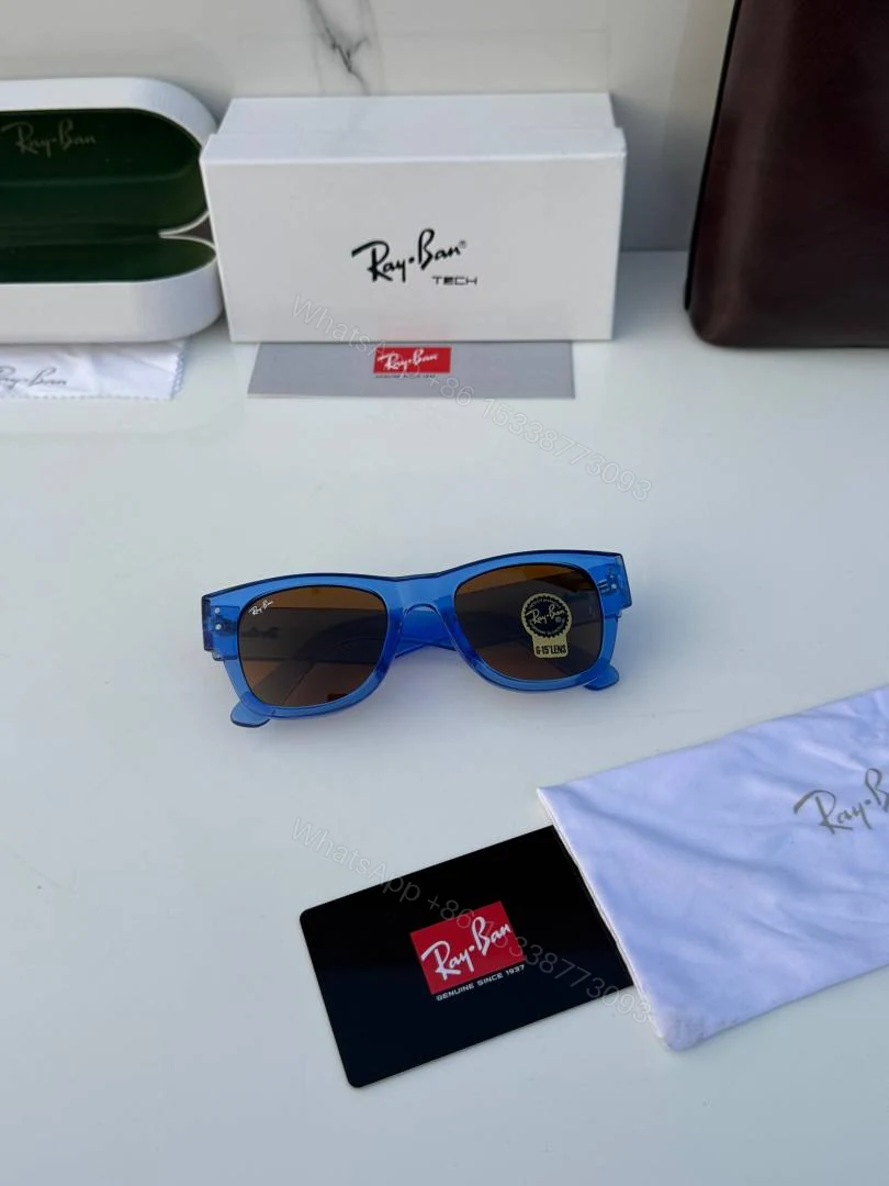 View 2 of First Copy RayBan 0840 Blue Brown Sunglasses