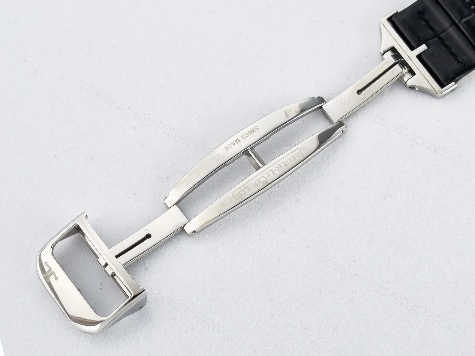 View 20 of Reverso Classic Duoface Small Seconds SS MGF Best Edition White Guilloché Dial on Black Leather Strap A854A