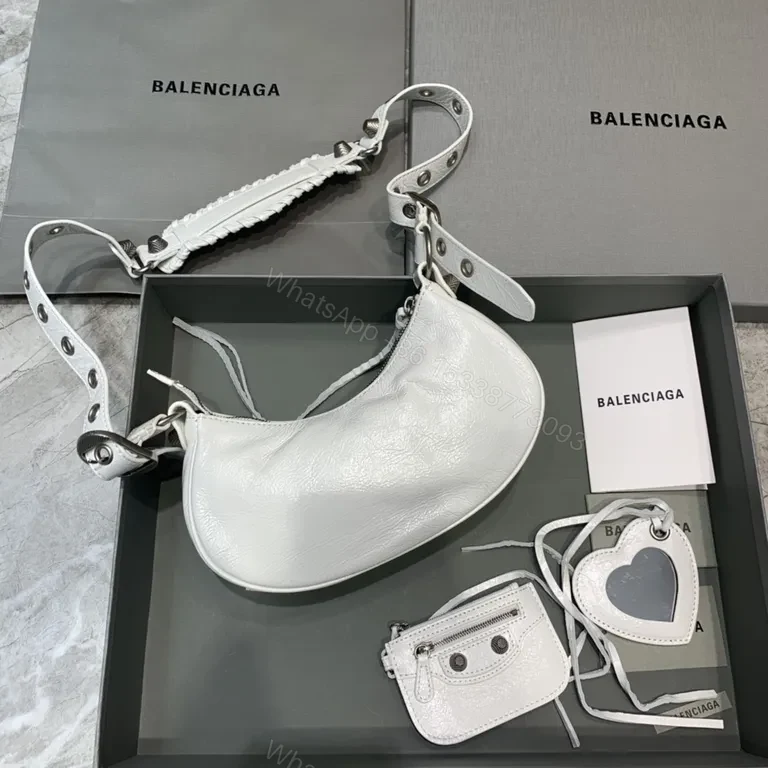 View 6 of Copper-Textured Balenciaga-Inspired Bag Set: Modern Hardware