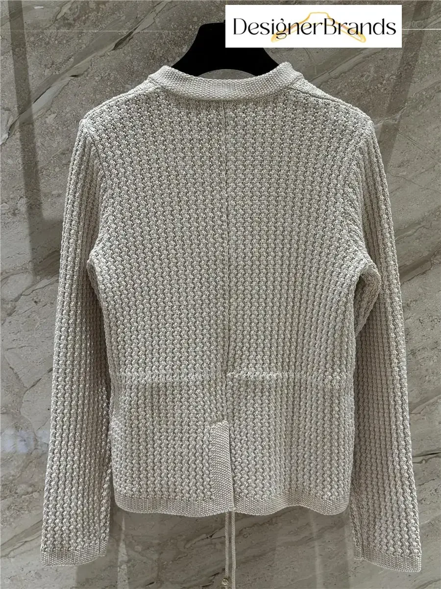 View 8 of Textured Knit Cardigan: Everyday Luxe with Practical Details
