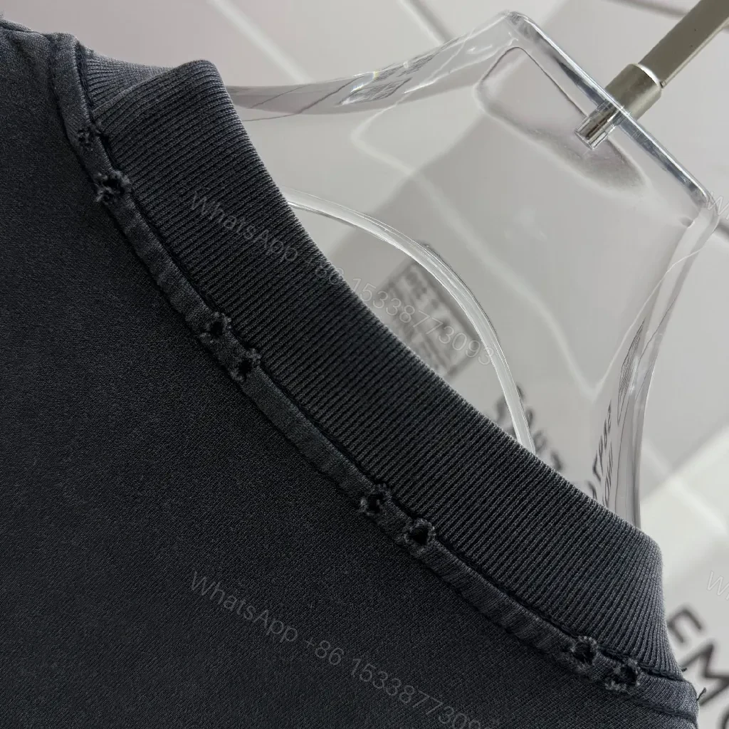 View 5 of Bold Graphic Crewneck Tee: Modern Streetwear Essential with Cross Feature