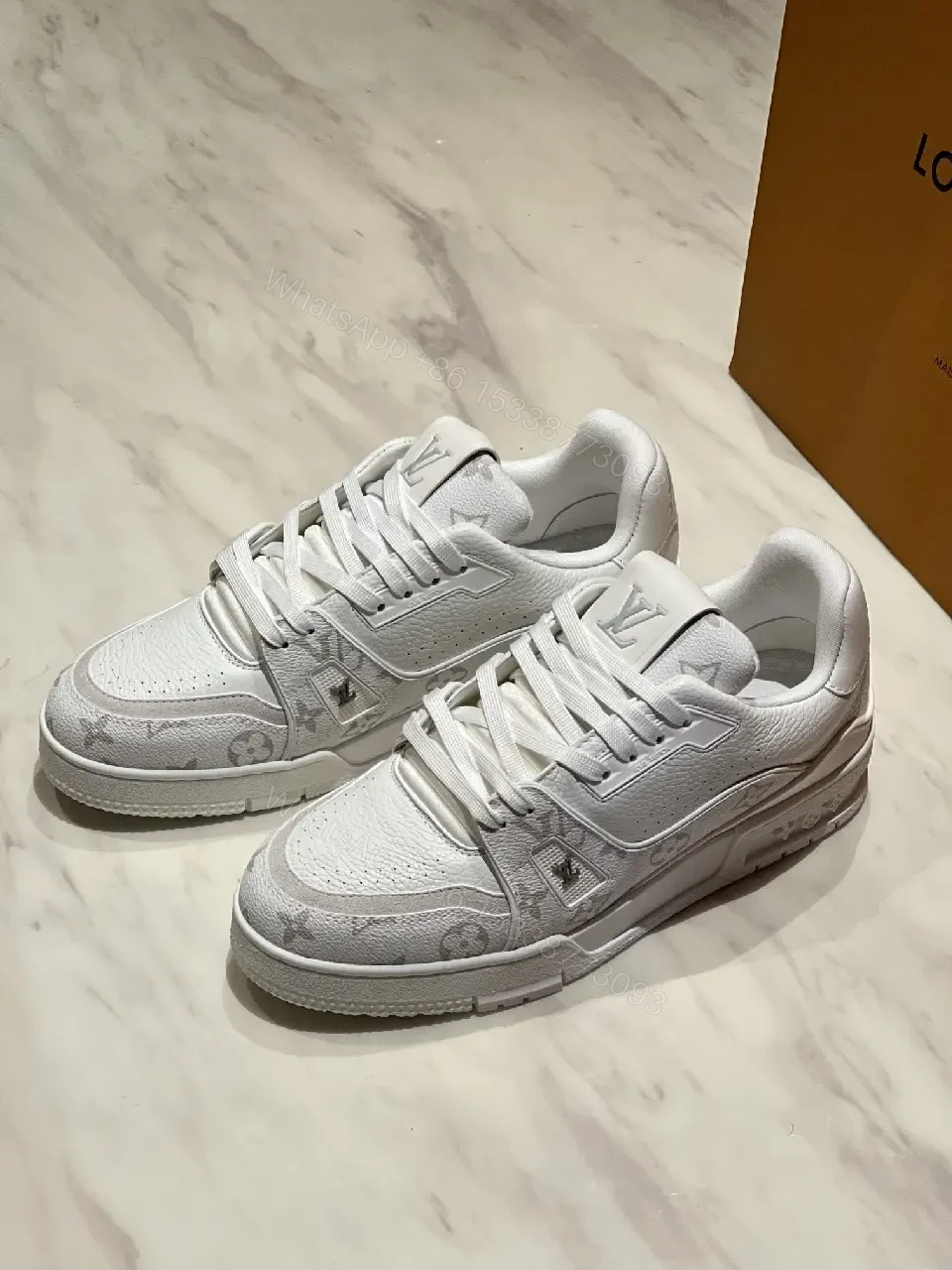 View 4 of White Leather Sneaker: Minimal Luxury, All-Day Comfort