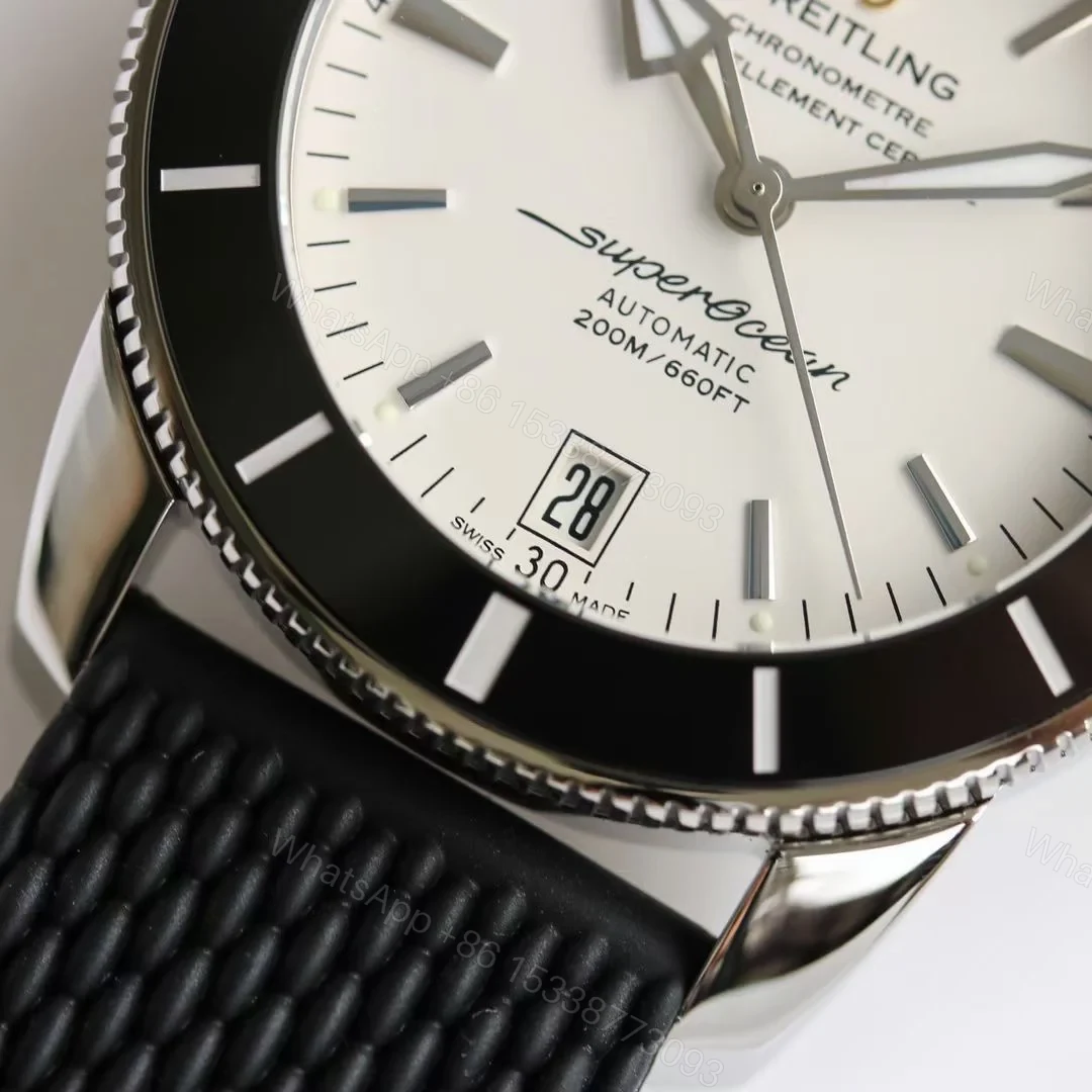 View 3 of Breitling Superocean Silver Replica 46MM Premium Rubber Strap Diver Edition AB202012.G828.256S.A20D.2