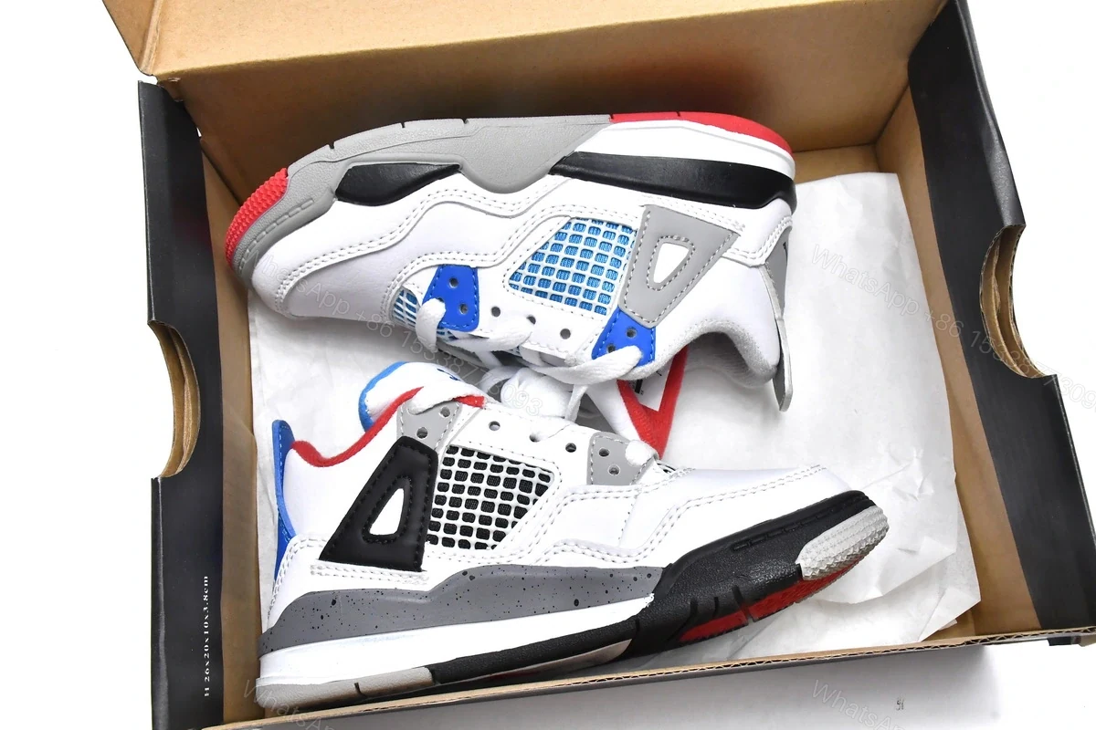 View 3 of Jordan 4 Kids Shoes Retro What The BQ7669-146