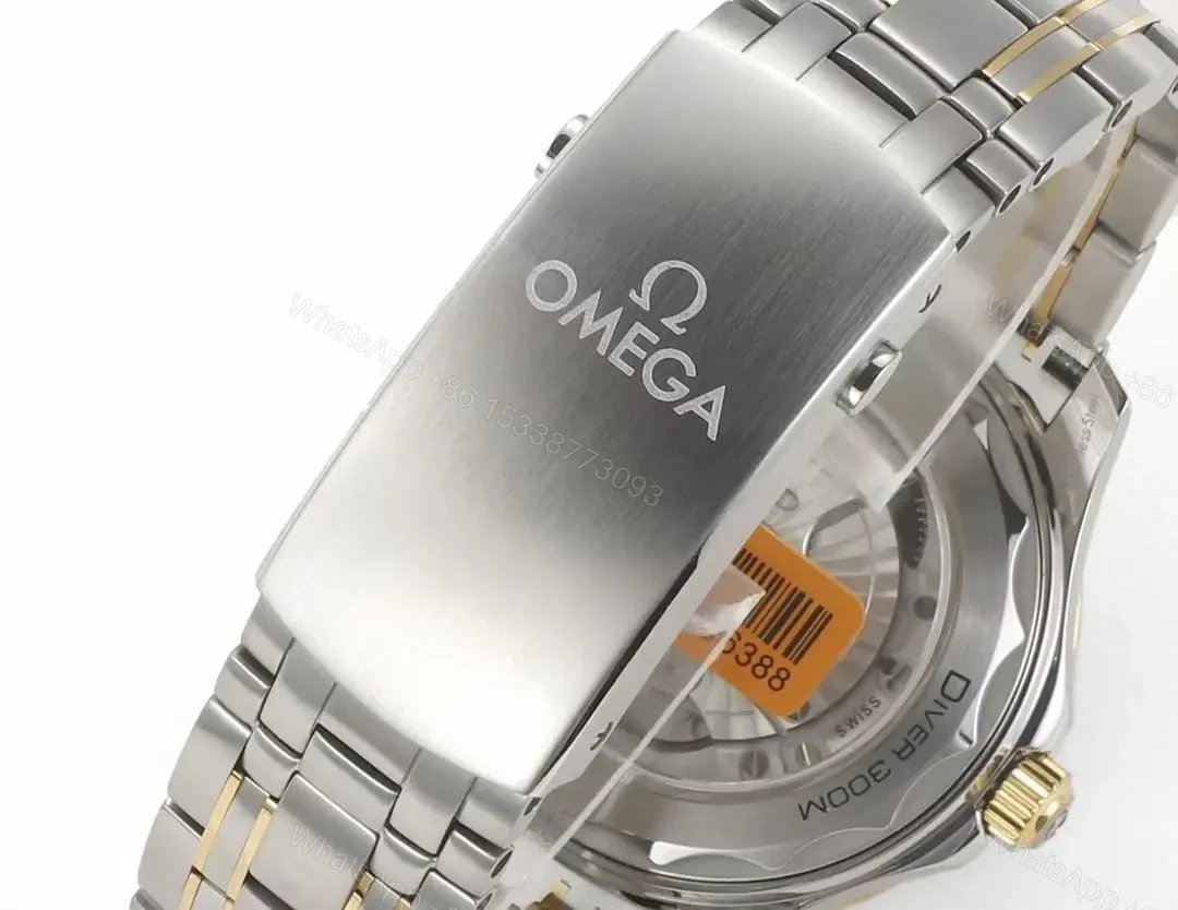 View 7 of Omega Seamaster Planet Ocean 600m Co-Axial Master Chronometer 42mm Blue Dial Stainless Steel and Yellow Gold Watch