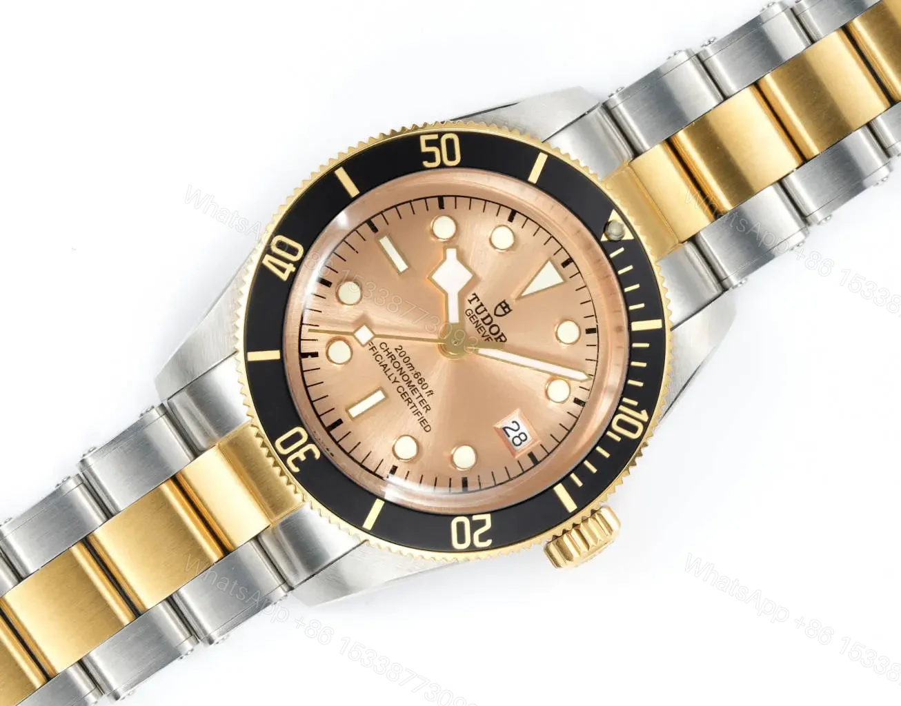 View 2 of Tudor Heritage Black Bay Black S&G Stainless Steel Yellow Gold Champagne Bracelet 79733N-0004