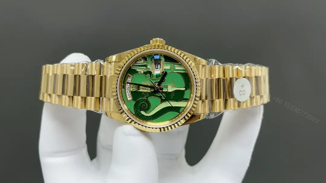 View 2 of Rolex Day-Date Violin Dial Vienna Philharmonic Green Edition Yellow Gold Pattern Bracelet 36mm RLX-DD-VIO-GG36-V2