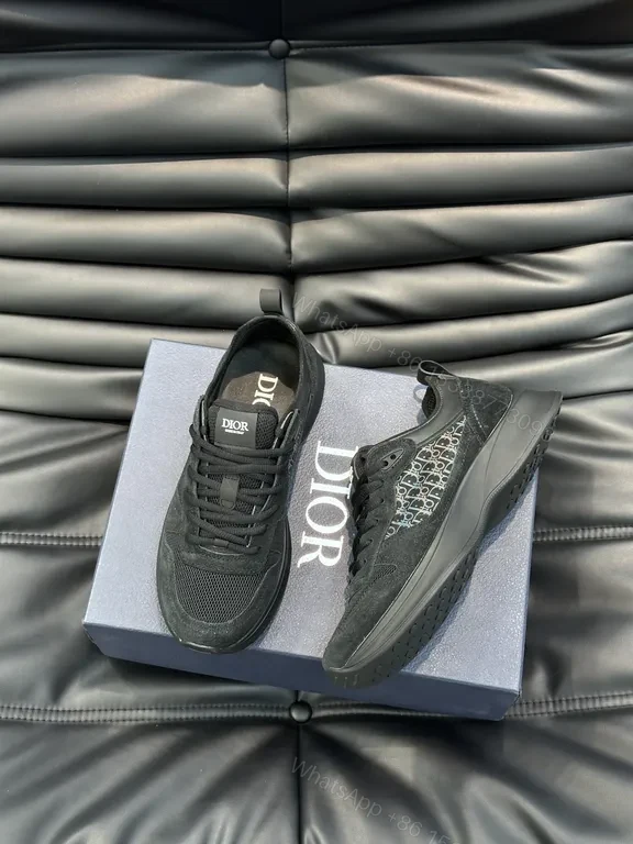 View 3 of Black Suede & Mesh Sneaker: All-Day Comfort, Mono Texture, Designer-Inspired Style