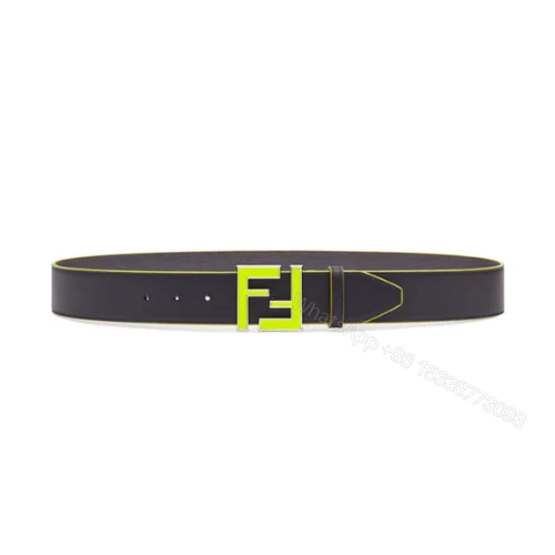 View 6 of FENDI LEATHER BETL NEON GREEN 40MM