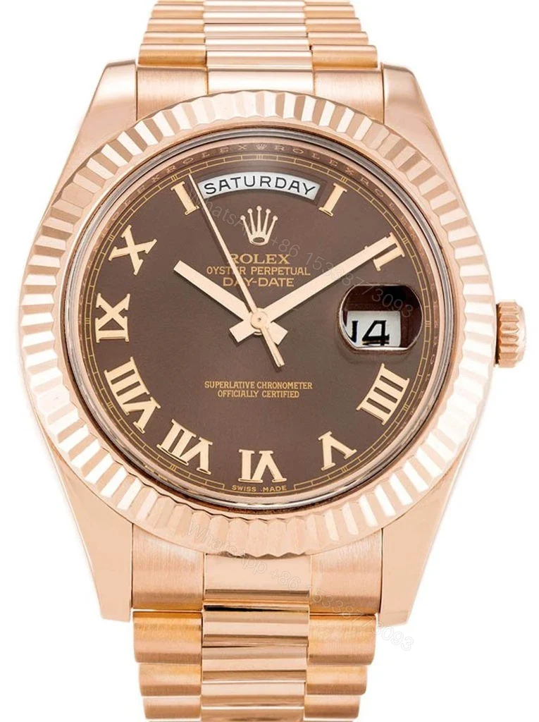 Replica Rolex Day-Date II Chocolate Dial 218235 40mm — view 1
