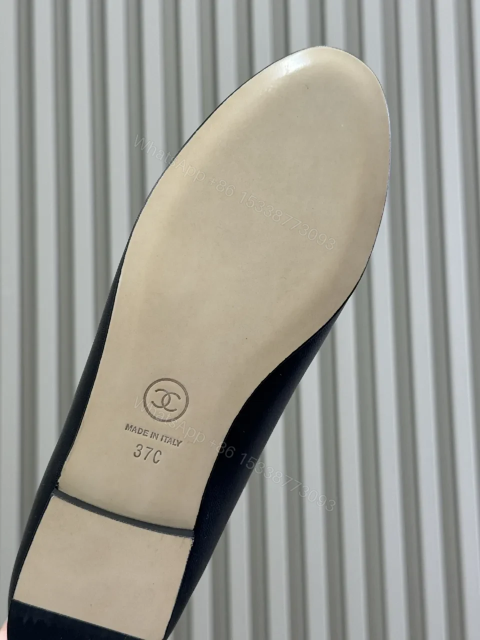 View 5 of Chic Patent Ballet Flats with Chain Trim, Elegant Everyday Flats