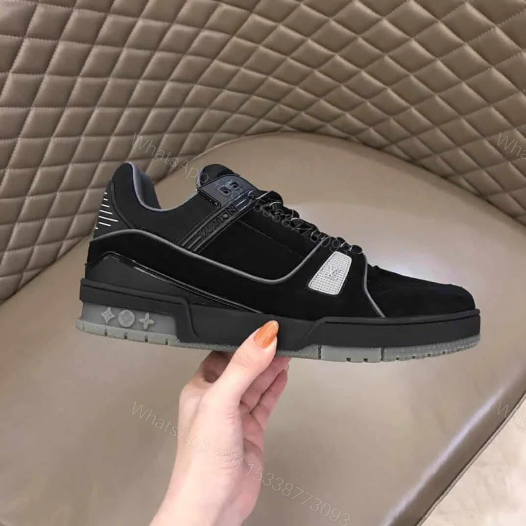 View 2 of LOUIS VUITTON LV 408 TRAINERS IN SUEDE & GRAY FLANNEL – LV222