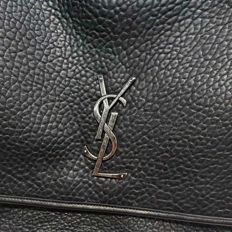 View 8 of Pebble Leather YSL-Inspired Shoulder Bag â€” Structured, Luxe