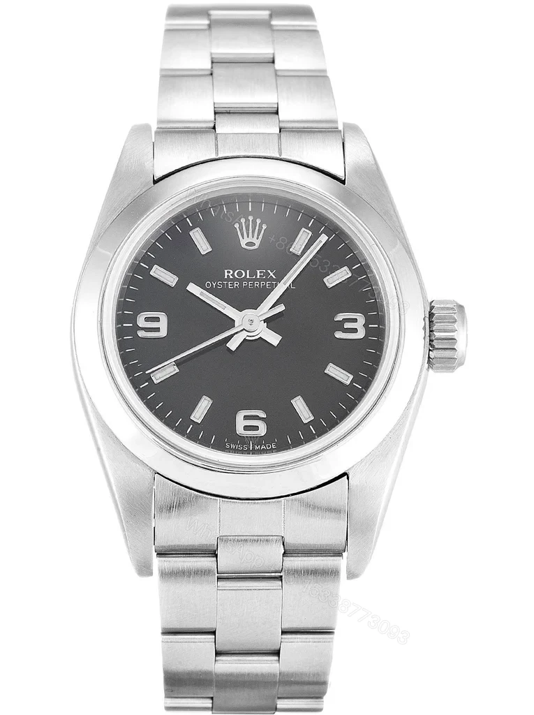 Replica Rolex Oyster Perpetual Lady Black Dial 67180 26 mm — view 1
