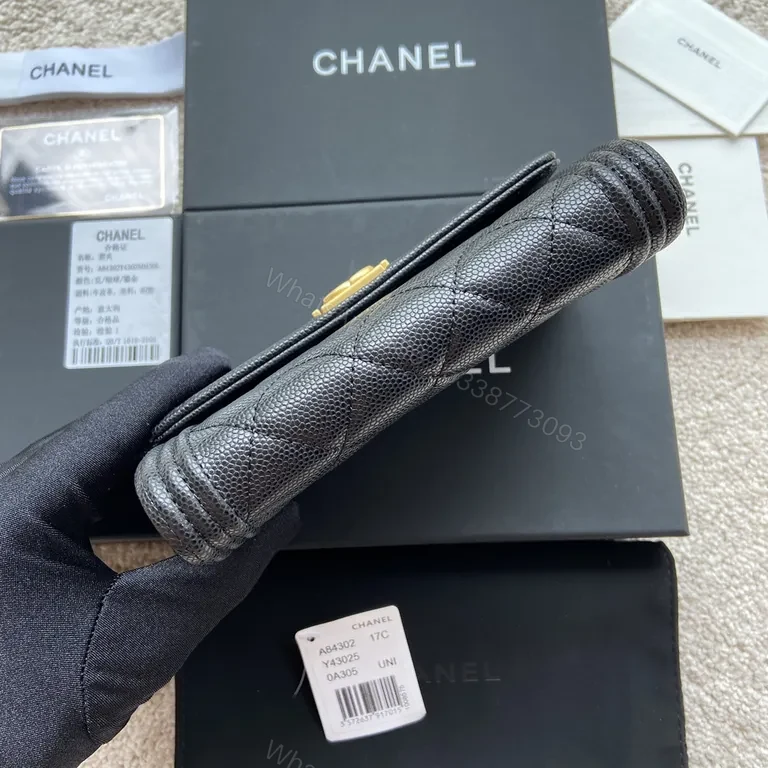 View 8 of Chanel-Inspired Quilted Wallet on Chain: Luxe Gold Hardware