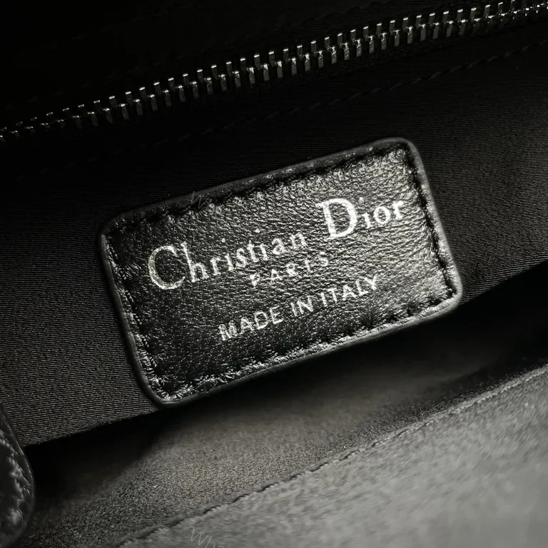 View 3 of Chic Studded Patterned Mini Bag with Dior Charms