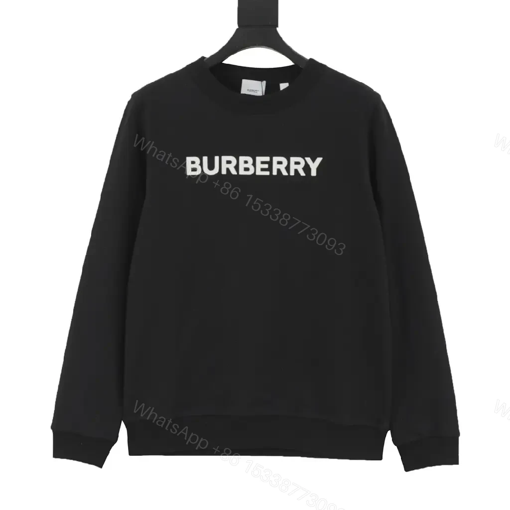 Bold Logo Sweatshirt: Black, Knit, Streetwear Chic, Premium Branding — view 1