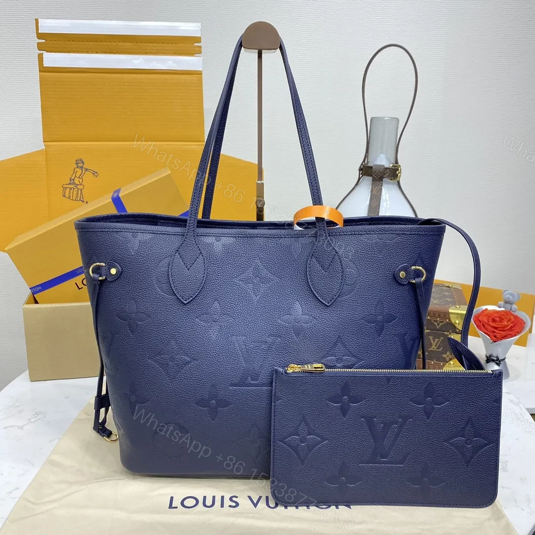 LV Neverfull MM Monogram Empreinte Leather — view 1