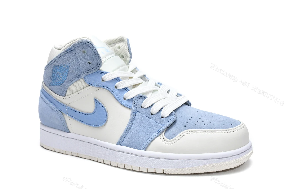 View 2 of Air Jordan 1 Mid Mixed Textures Blue DA4666-100