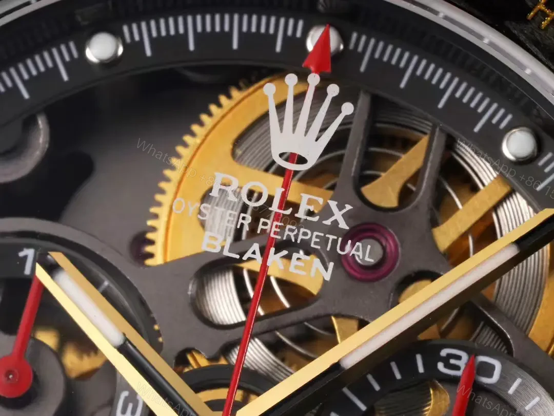 View 5 of Bold red gold daytona replica 40MM Carbon Skeleton Edition RG-DAYTONA-CARBON-RED-GOLD