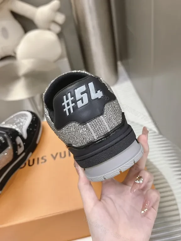 View 3 of Silver Knit LV High-Tops - Luxe Sport Sneaker
