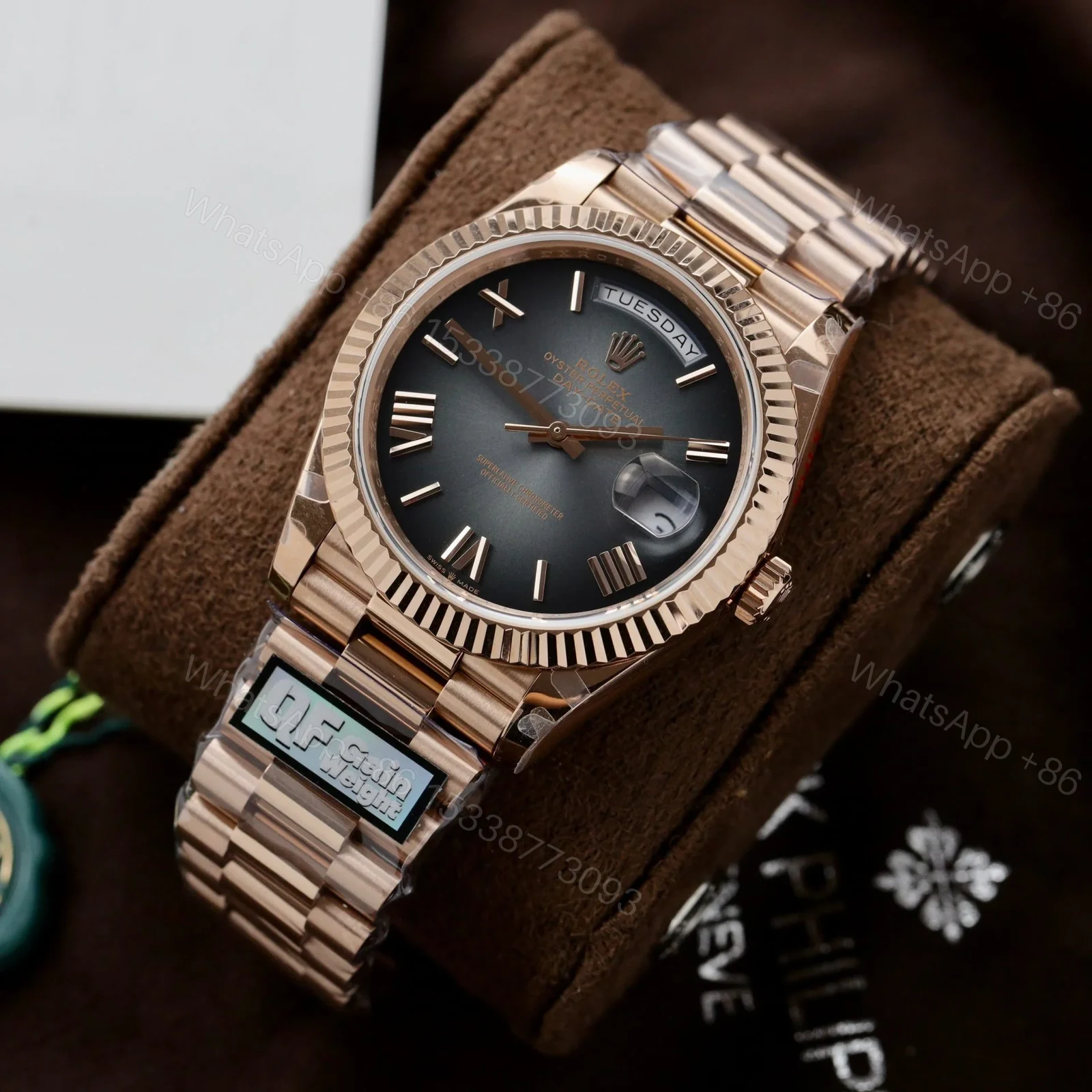 View 4 of Superclone Rolex Day-Date Slate Ombré Dial 228235-0055 40 mm