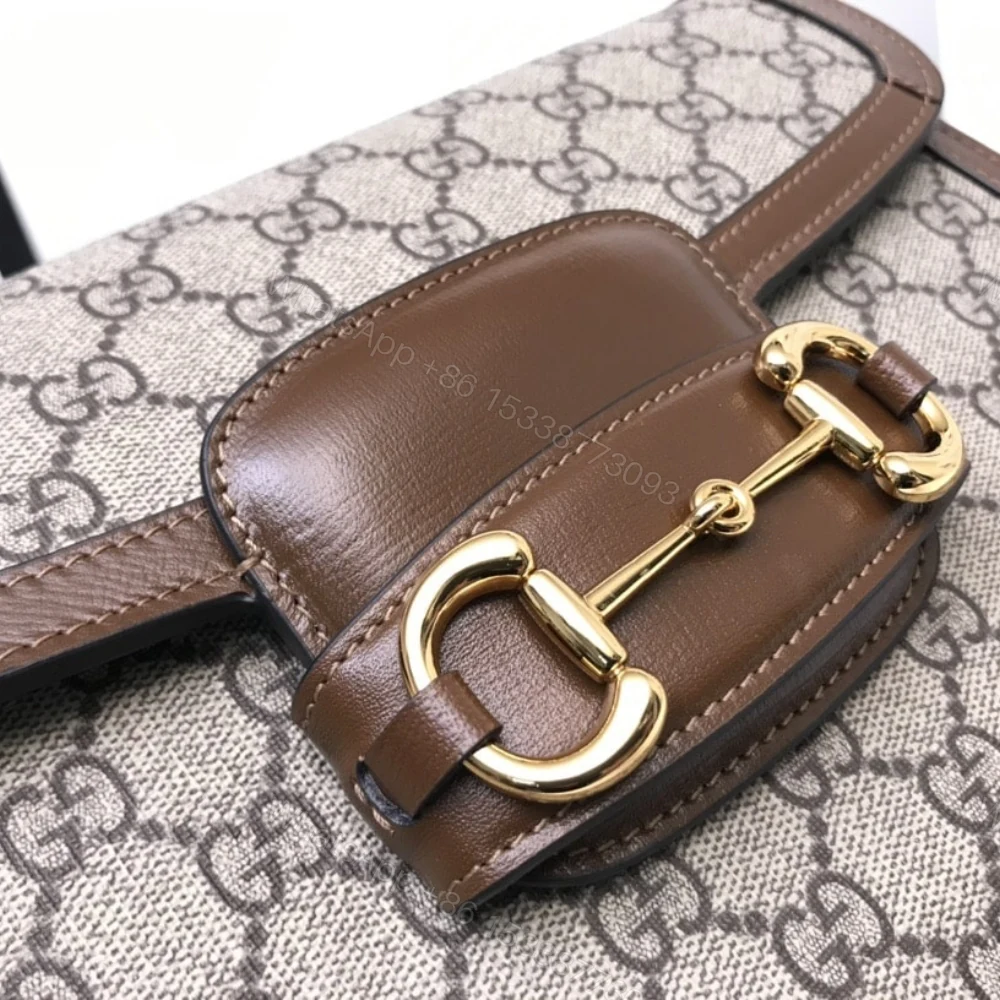 View 3 of Gucci Horsebit 1955 Shoulder Bag Beige And Brown 25Cm 602204 92TCG 8563