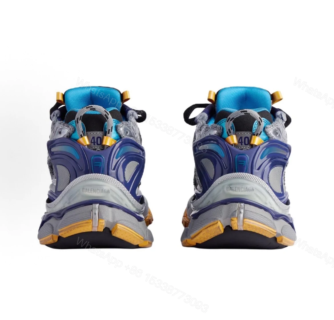 View 6 of Balenciaga Runner Grey Blue Orange Aqua 772774W3RMU1474