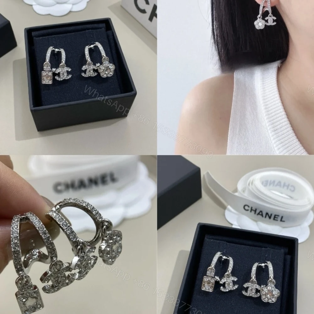 View 5 of CHANEL PENDANT EARRINGS CRYSTAL SILVER ABF199 B19948 NAFVP