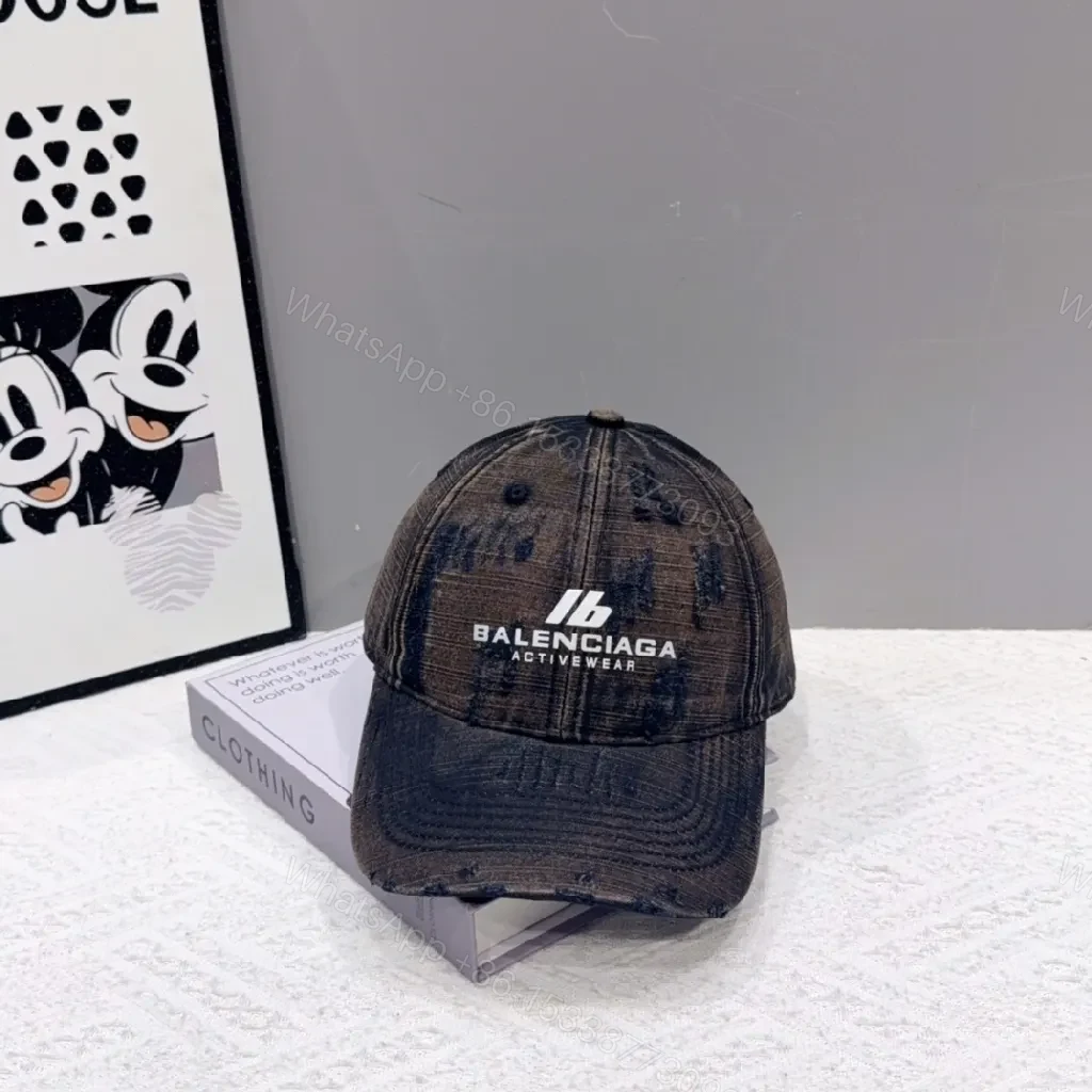 View 3 of Color-Block Cap: Premium Textured Embroidered Visor Cap