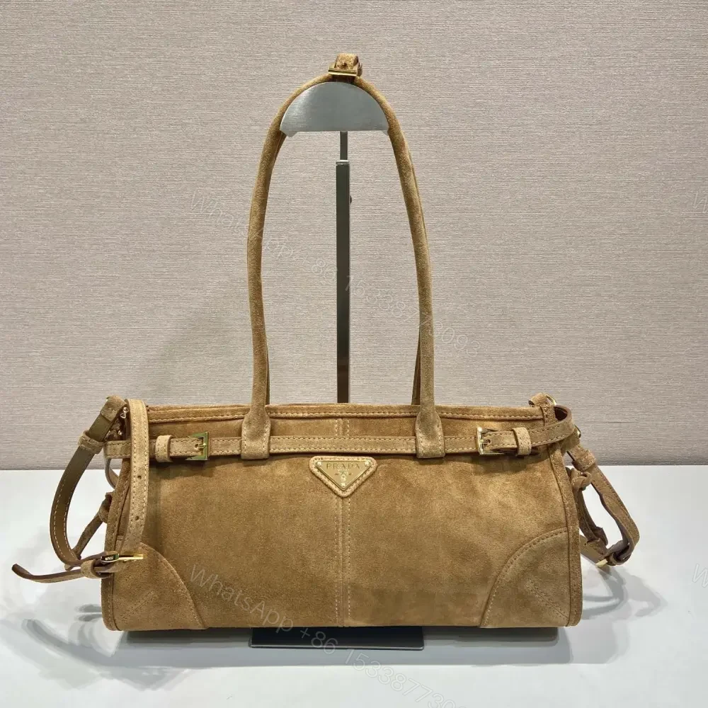 高仿Prada*Bonnie系列1BA426手提單肩包棕色小號免檢版 — view 1