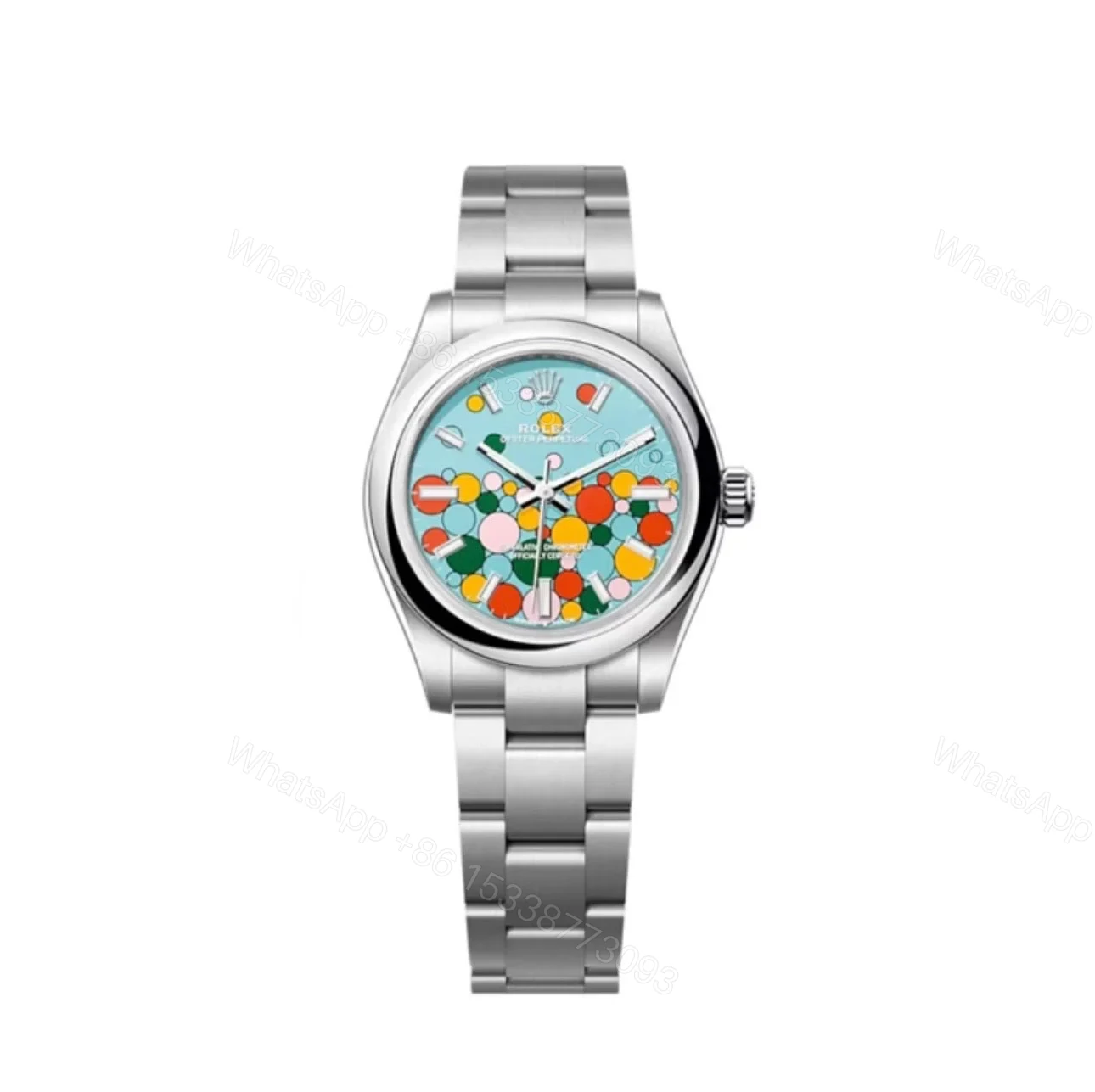 Superclone Rolex Oyster Perpetual Turquoise blue Dial 277200 31 mm — view 1