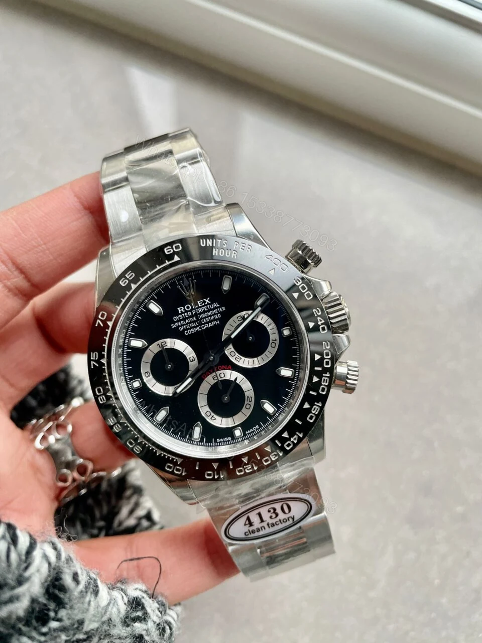 View 4 of Rolex Daytona 116500 DAYTONA 1:1 Best Edition CF 904L SS Case and Black Dial SA4130