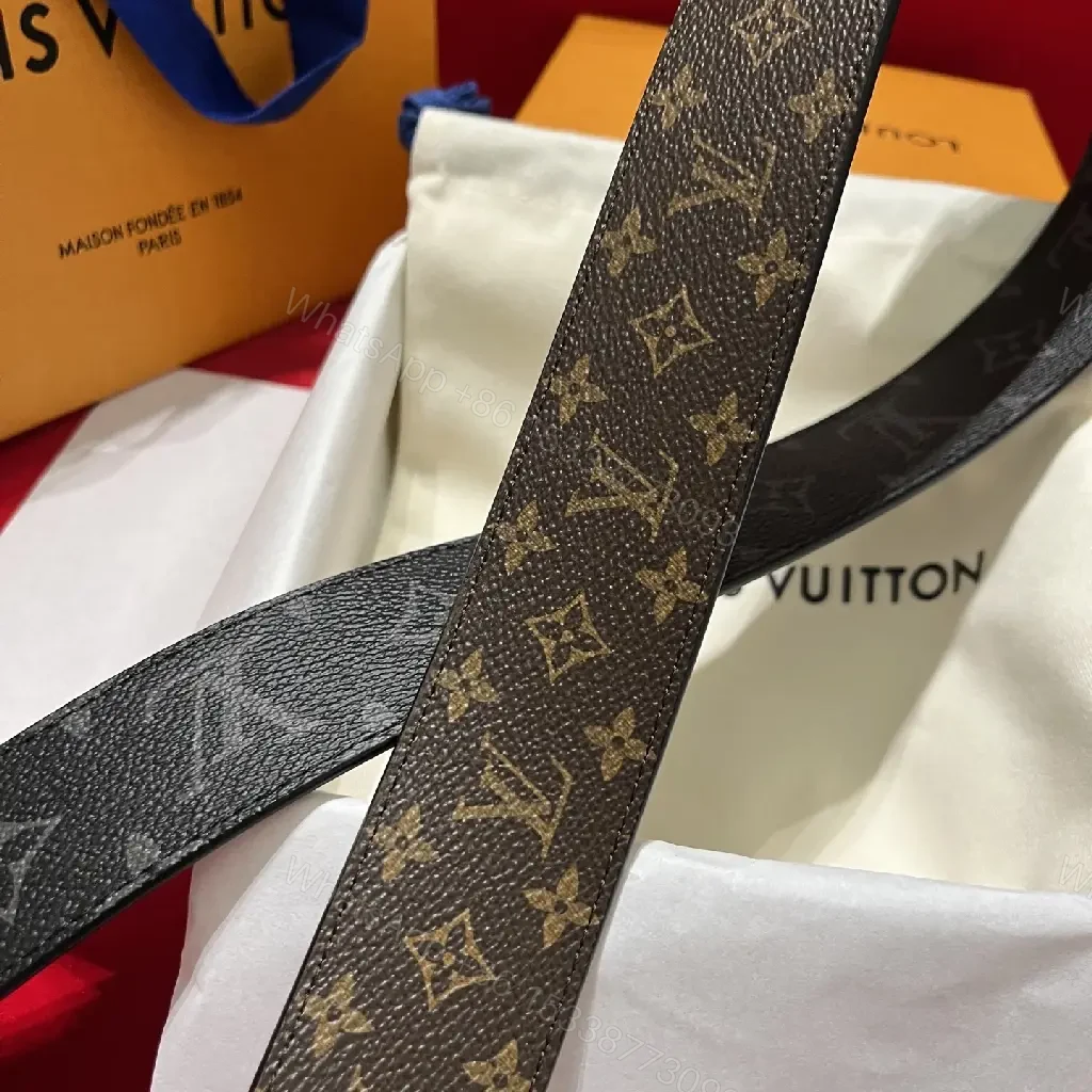 View 9 of Montage Monogram Belt: Classic Coated Canvas Style, LV-Inspired