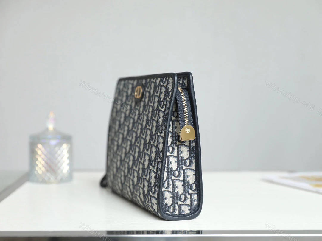 View 3 of Clutch Dior 30 Montaigne Pouch Canvas Siêu Cấp 26cm