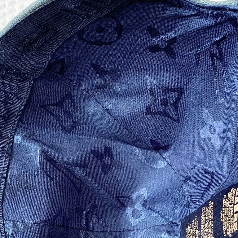View 6 of Louis Vuitton Monogram Textured Cap - Luxe, Packable, Adjustable Fit