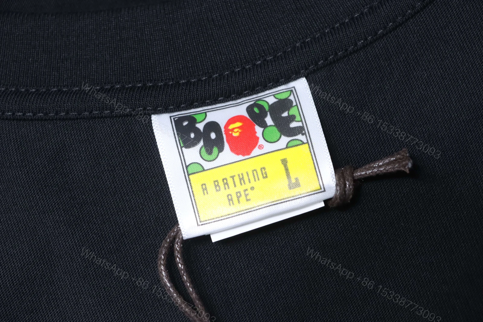 View 8 of Bape 26ss Classic Diamond Patterned Old-Style Print Short Sleeve Shirt black