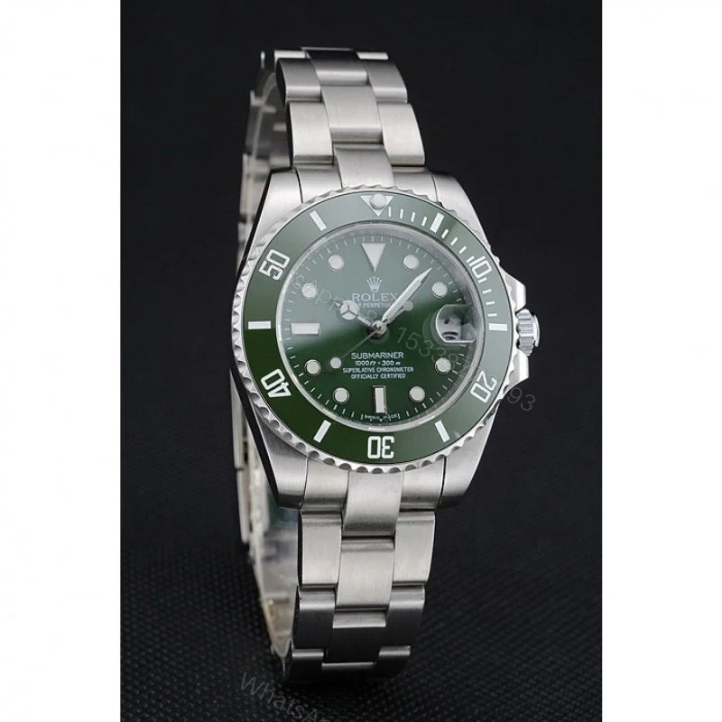 View 3 of Replica Rolex Submariner Green Dial 1454151