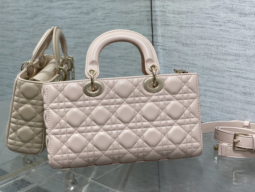 View 4 of Dior Lady Dior Alligator Pink