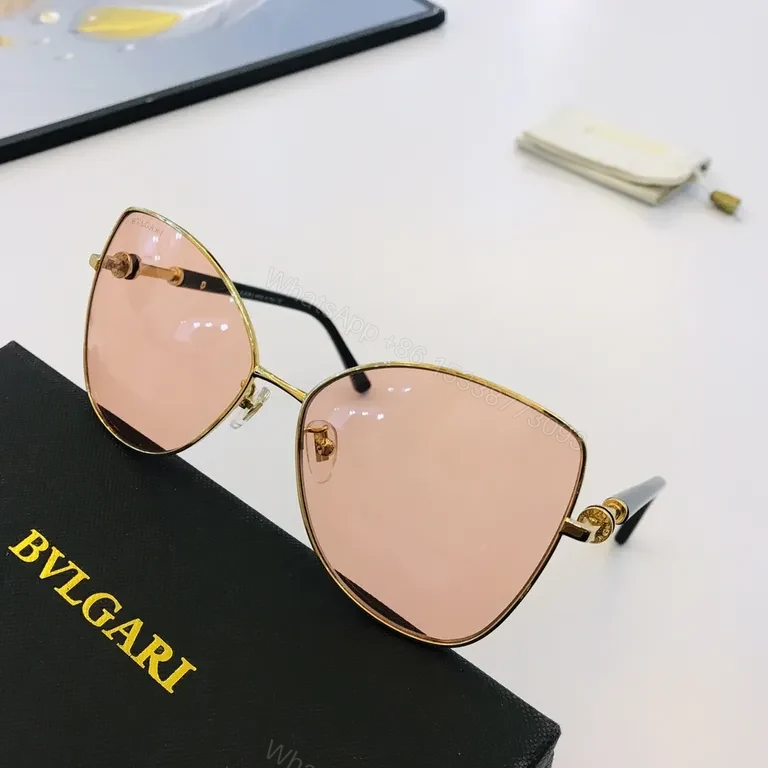 View 8 of BVLGARI Gold-Tone Aviators with Gradient Lenses - Luxury Sunglasses