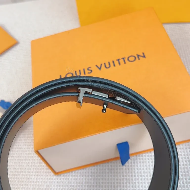 View 2 of Chic LV Monogram Belt: Subtle Luxury Everyday Elevation