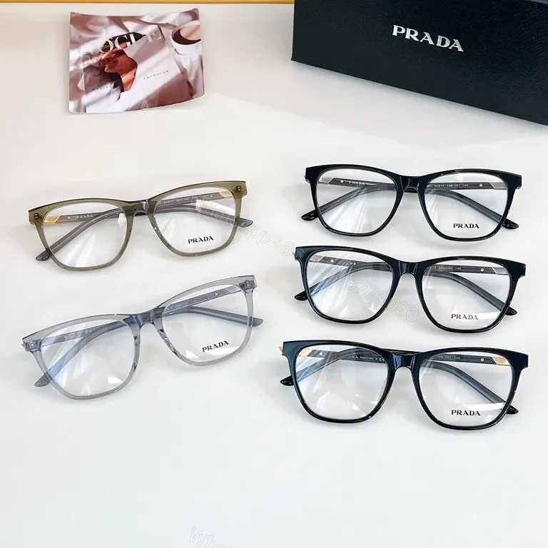 View 2 of Prada Black Acetate Cat-Eye Frames: Modern Luxe Comfort