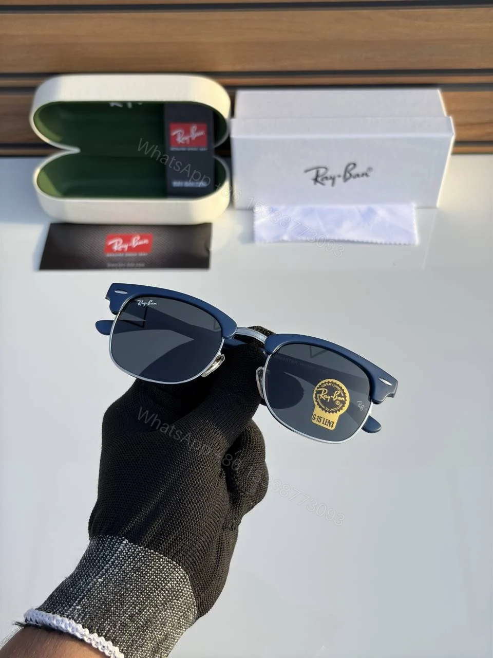 View 4 of First Copy Rayban 3016 Matt Blue Black