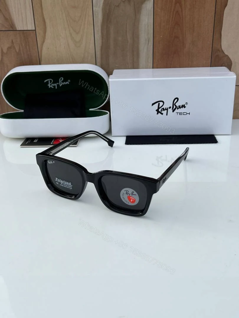 First Copy RayBan 7701 Black Sunglasses — view 1