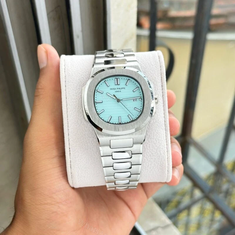 View 2 of Patek Philippe Nautilus 42mm Silver Dial Quartz